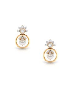 Floral Beauty Diamond Earrings