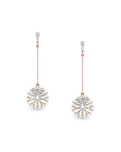 Sophisticated Rose Gold Diamond Earrings