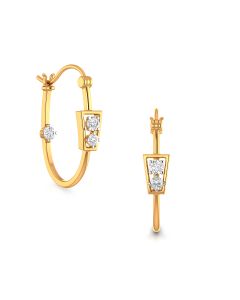 Dazzling Elegance Diamond Hoops