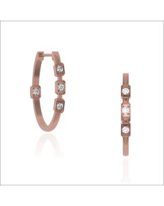 Stunning Desire Diamond Hoops