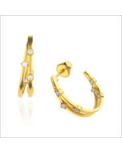 Fashionable Dream Diamond Hoops