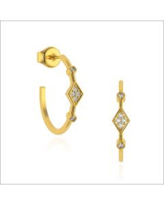 New Grandeur Diamond Hoops