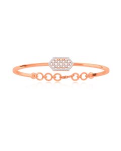 Classic Rose Gold Victorian Diamond Bracelet