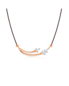 Elegant Leaves Diamond Mangalsutra