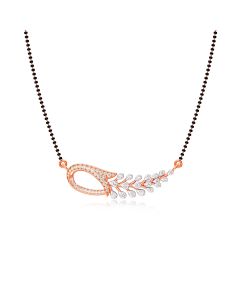 Gorgeous Feather Diamond Mangalsutra