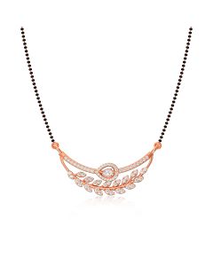 Twinkling Feather Diamond Mangalsutra