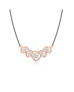 Blooming Flowers Diamond Mangalsutra