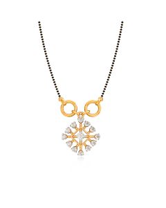 Floral Glow Diamond Mangalsutra