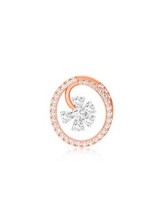 Floral Hoop Diamond Pendant