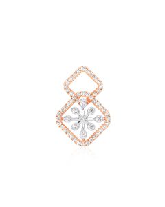 Radiant Double Square Diamond Pendant