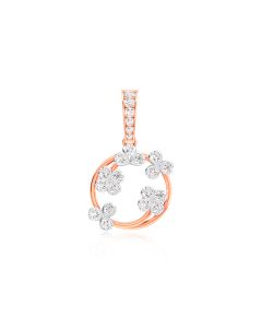 Floral Wreath Diamond Pendant