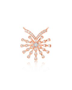 Rising Rose Gold Diamond Pendant