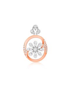 Refreshing Diamond Rose Gold Pendant