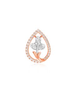 Pear-Cut Floral Diamond Pendant