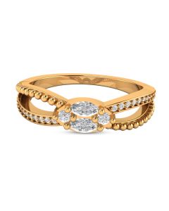 Dual Band Twinkling Diamond Ring