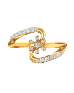 Floral Glow Sparkling Diamond Ring