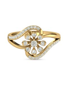 Grand Flower Diamond Ring