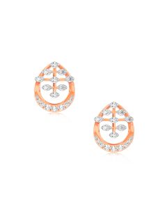 Graceful Diamond Stud Earrings