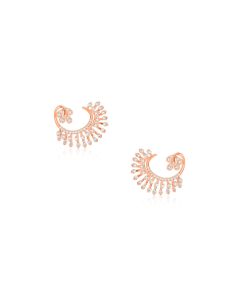 Charming Rose Gold Fine Diamond Studs