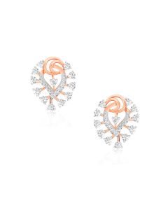 Mesmerizing Rose Gold Diamond Studs