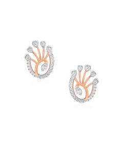 Precious Rose Gold Diamond Studs