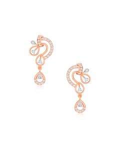 Ravishing Rose Gold Diamond Studs