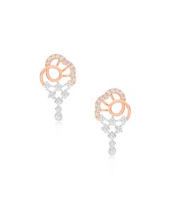 Gorgeous Rose Gold Diamond Studs