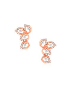 Amazing Rose Gold Diamond Studs