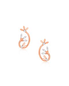 Sophisticated Rose Gold Diamond Studs