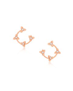 Regal Rose Gold Diamond Studs