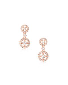 Stylish Diamond Drop Earrings