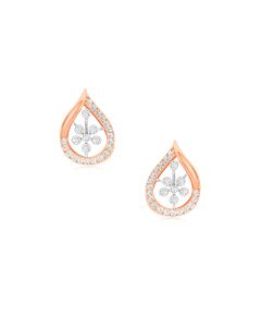 Classic Rose Gold Diamond Studs