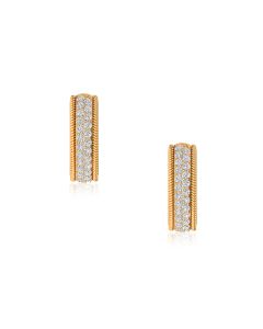 Linear Gloss Diamond Earrings