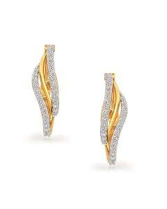 Sparkling Waves Diamond Earrings