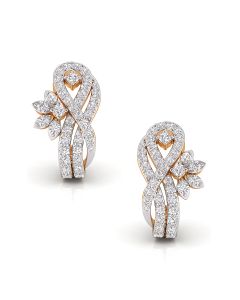 Grand Floral Charm Diamond Earrings