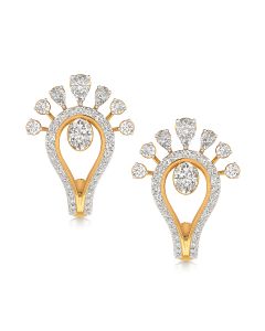 Glowing Light Bulb Diamond Earrings