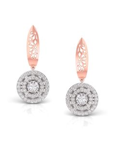 Dazzling Drops Gold & Diamond Earrings