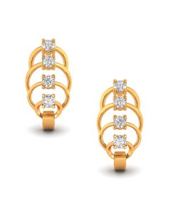 Multiple Loops Diamond Earrings