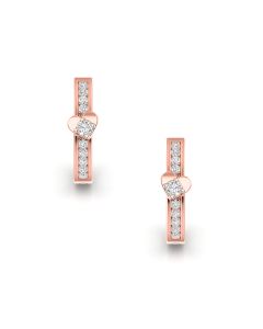 Glossy Radiance Diamond Hoops