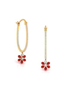 Luminous Floral Charm Earrings