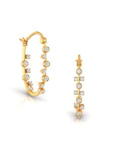 Twinkling Diamond Hoops