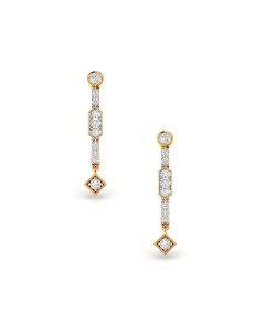 Elegant diamond drop earrings