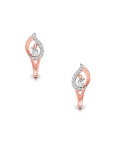 Artistic Nouveau Diamond Hoops