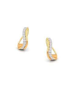 Glittering Waves Diamond Earrings