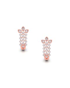 Sparkling Flower diamond earrings