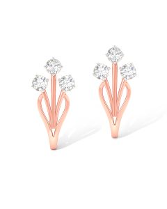 Marvellous Rose Gold Diamond Studs