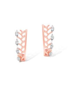 Astonishing Rose Gold Diamond Studs