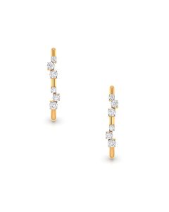 Gorgeous Glam Diamond Hoop Earrings