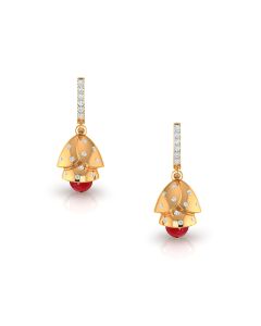 Fashionable Gold Diamond Jhumkas