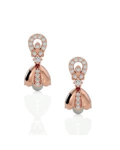 Alluring Pearl Diamond Earrings